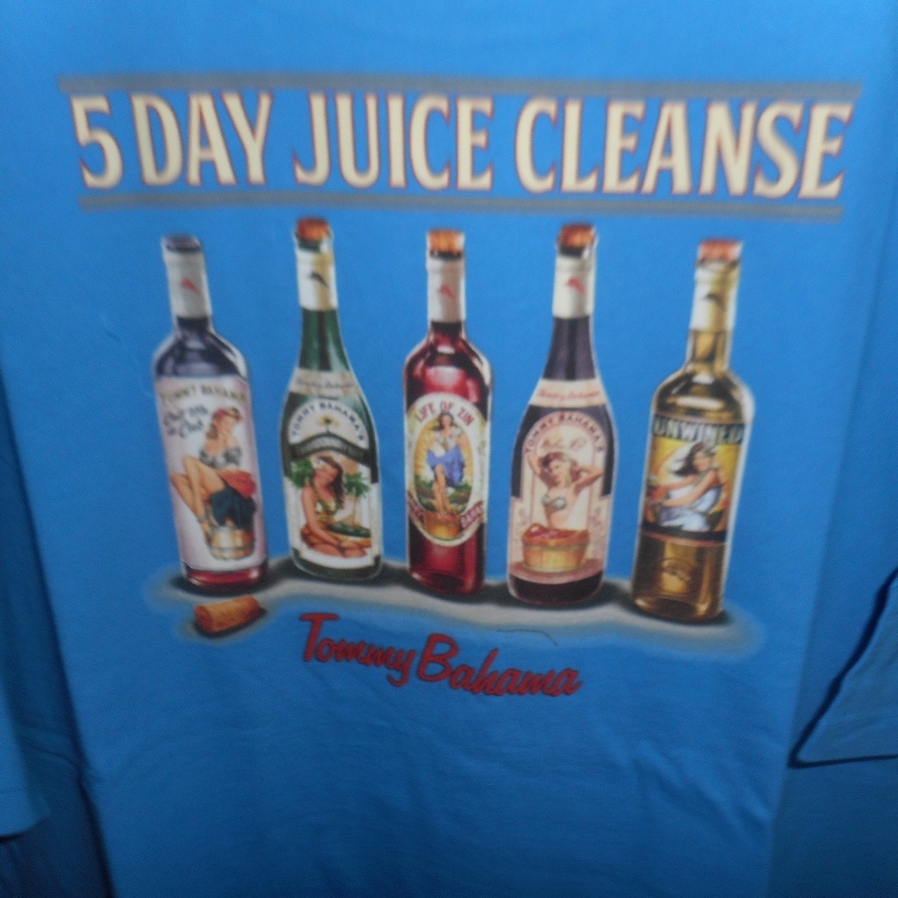 Tommy Bahama "5 Day Juice Cleanse" T-Shirt NWT